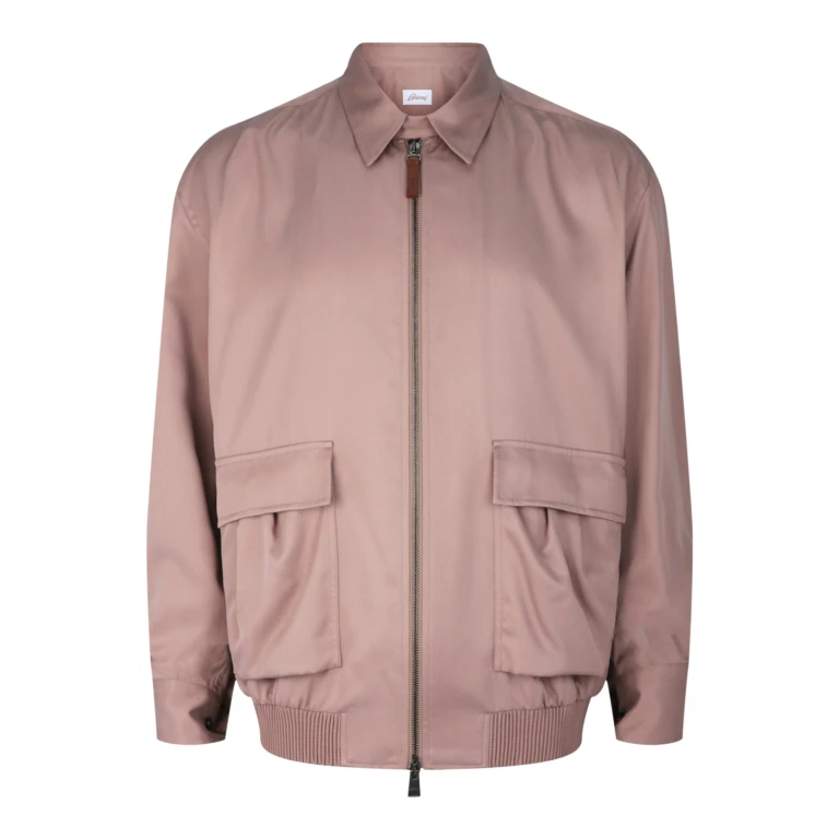 Point-Collar Bomber Jacket