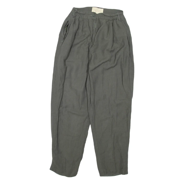 Womens Trousers Grey Loose Tapered W24 L27