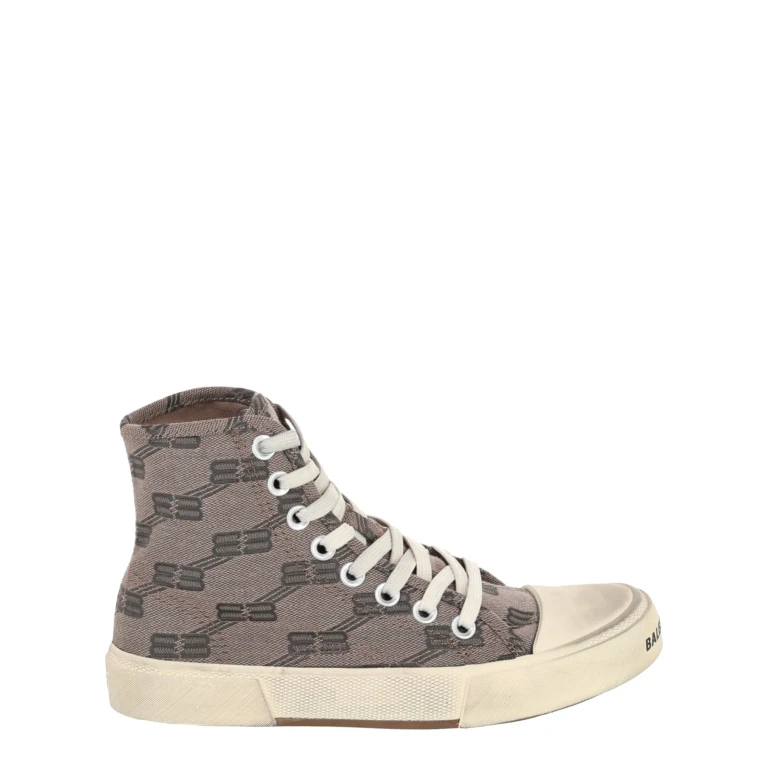 Paris BB Monogram High-Top Sneakers