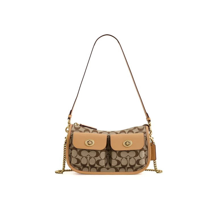 Coach Twin Turnlock Waverly Bag Jacquard One Size