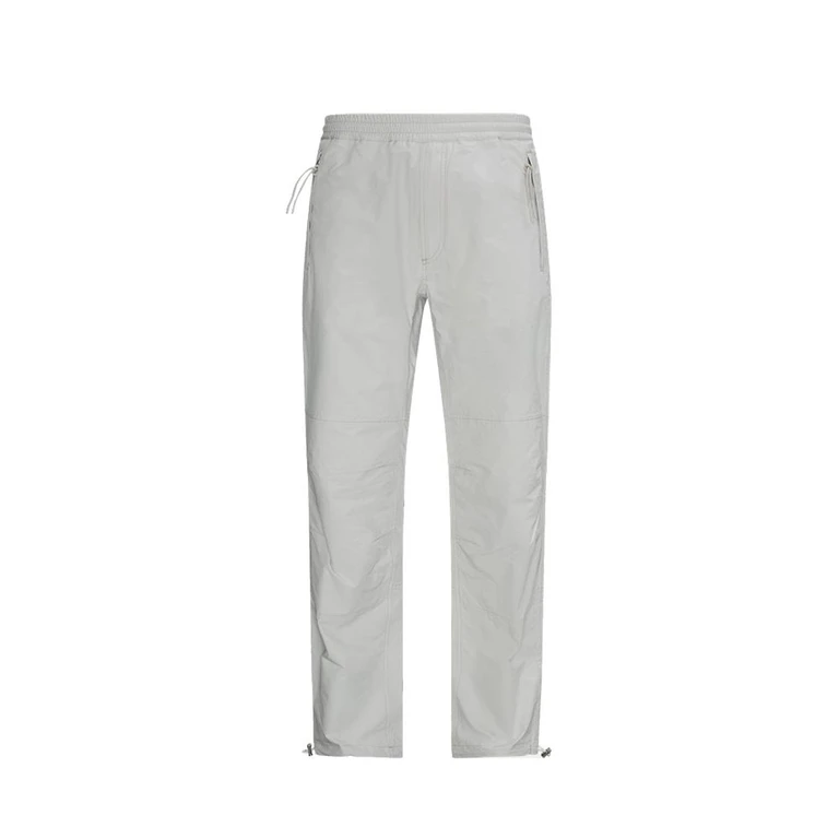 Gray Polyester Athletic Pants - Men