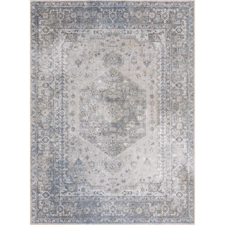 Gael Blue Boutique Washable Rug