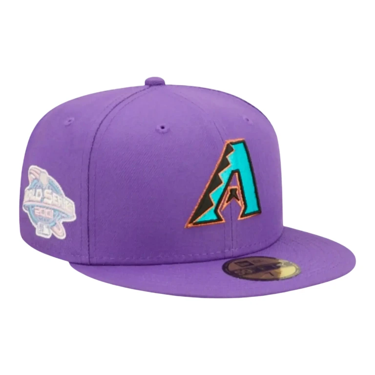 59Fifty MLB Arizona Diamondbacks Pop Sweat Men Fitted Hat Purple