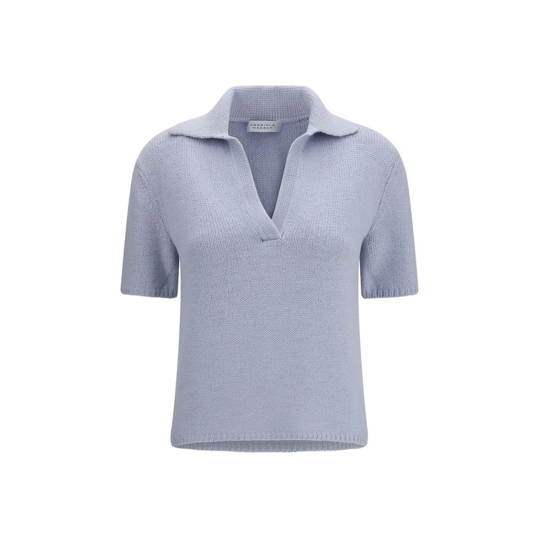Gabriela Hearst Blue Cashmere Polo Shirt - Women