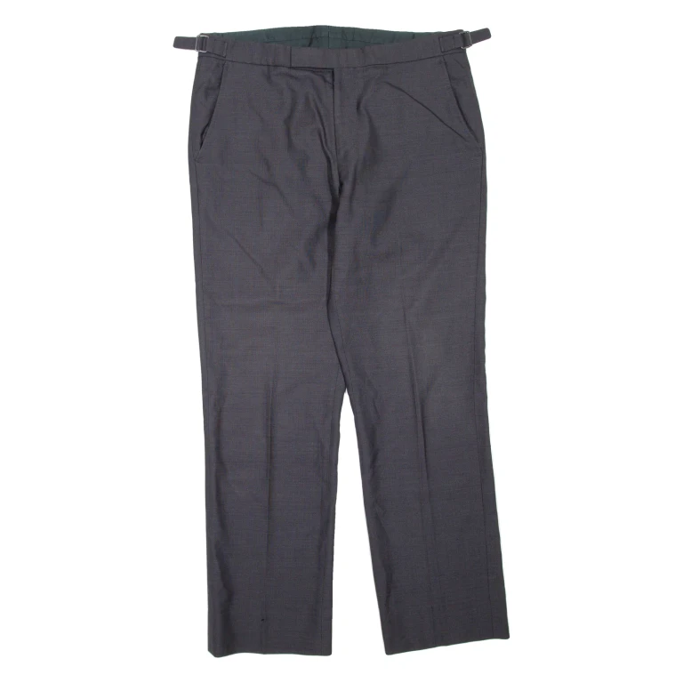 Womens Trousers Black Regular Tapered W32 L30