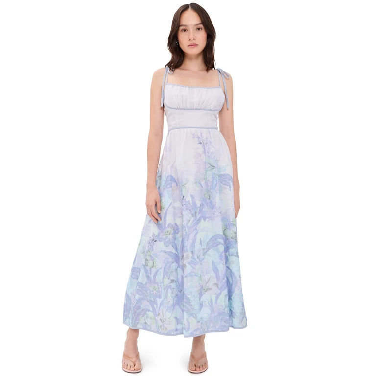 ASTR the Label Dayana Dress Purple Floral S