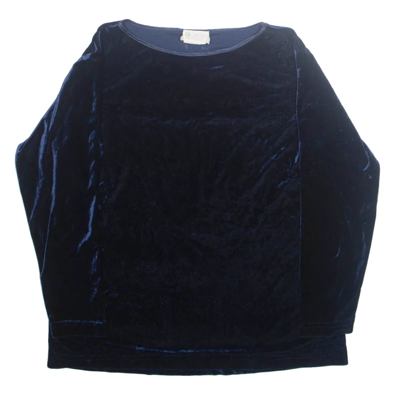 CALIFORNIA DYNASTY Womens Blouse Blue Long Sleeve L