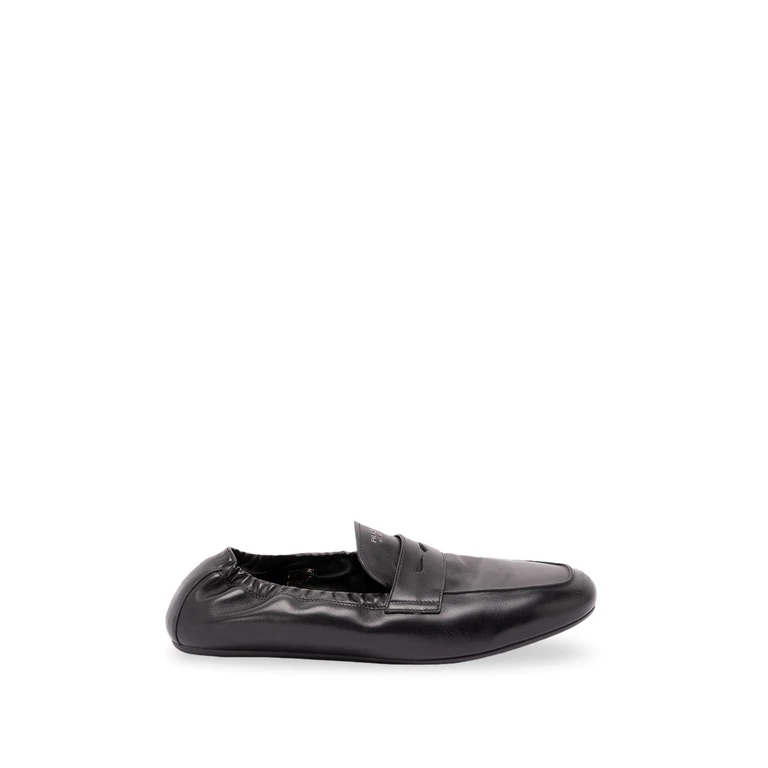 Prada Shuffle Antiqued Leather Loafers