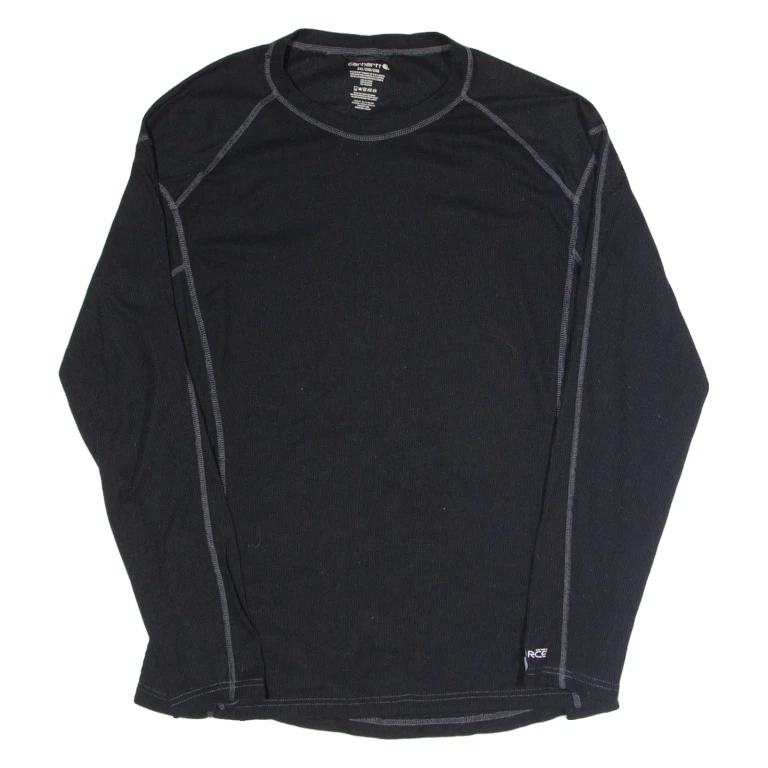 CARHARTT Womens T-Shirt Black Long Sleeve 2XL