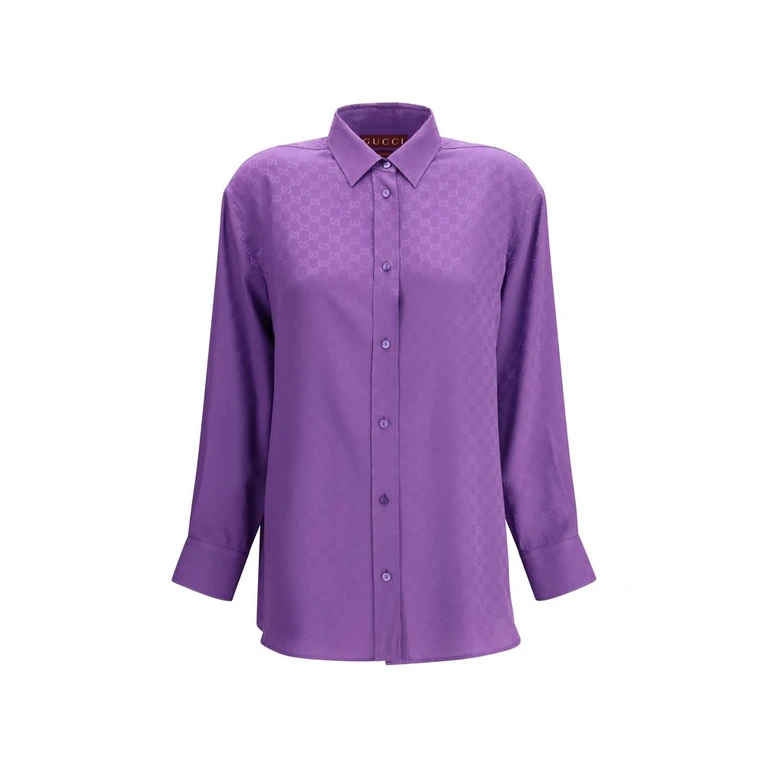 Gucci Purple Silk Shirt - Women