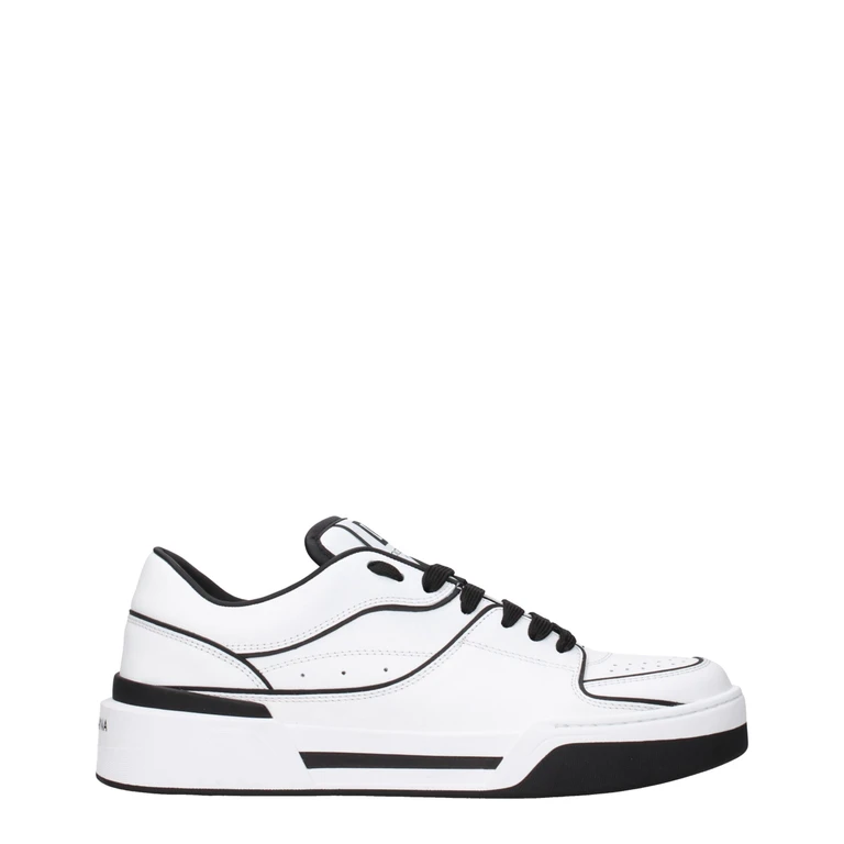 Dolce & Gabbana White Leather Sneakers - Men
