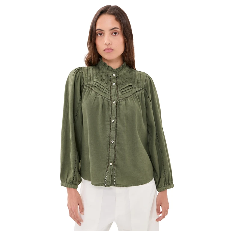 ba & sh Gilda Blouse Kaki 2