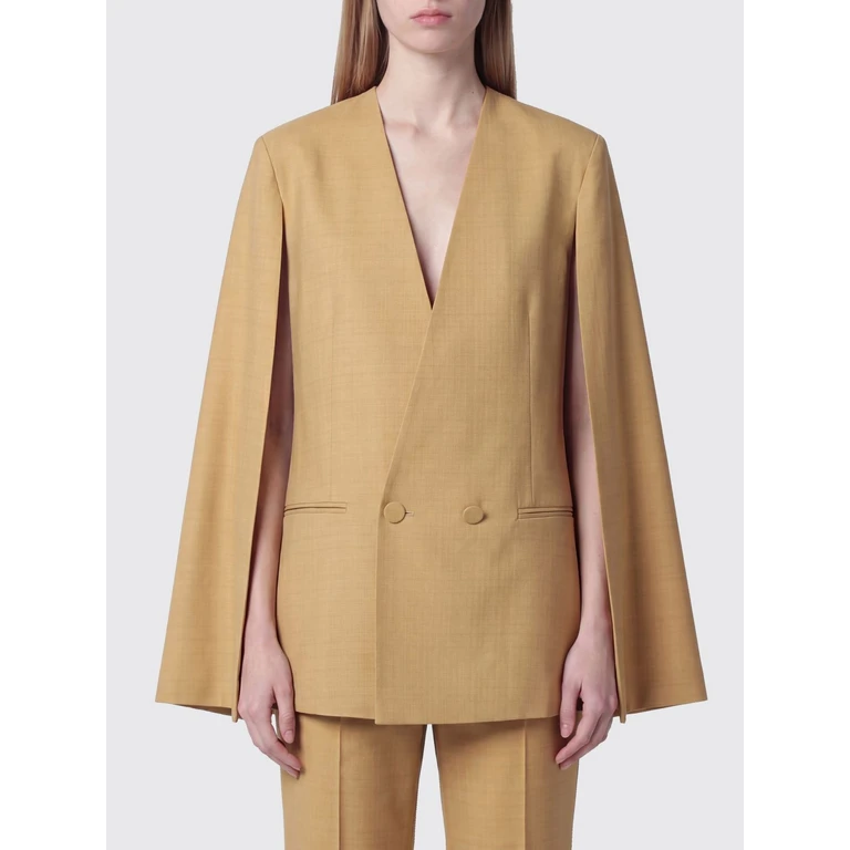 Cropped Double-Breasted Viscose Blend Blazer (050501380148)