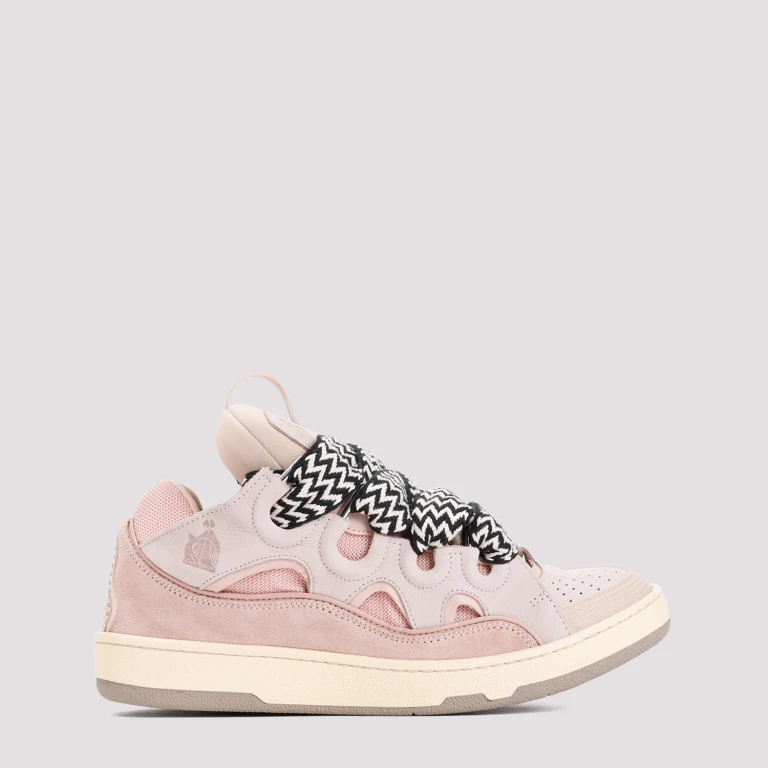Leather Curb Sneakers