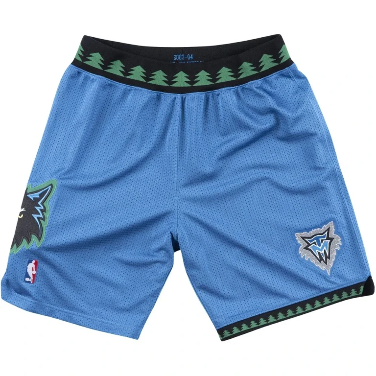 Men's Authentic Road Shorts Timberwolves 03-04