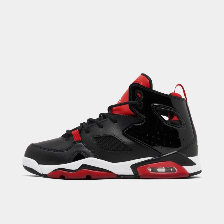 Grade School Air Jordan Flight Club 91 'Black University Red White (Gs)'