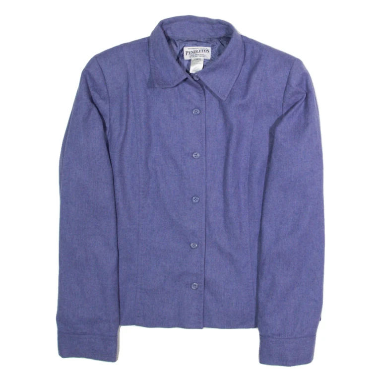 PENDLETON Womens Blazer Jacket Purple Wool XS