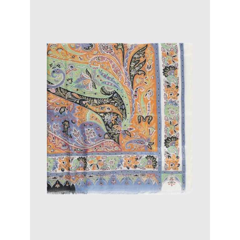 Paisley Print Cashmere Blend Scarf with Fringed Hem (WATA0010AKF59X0801)