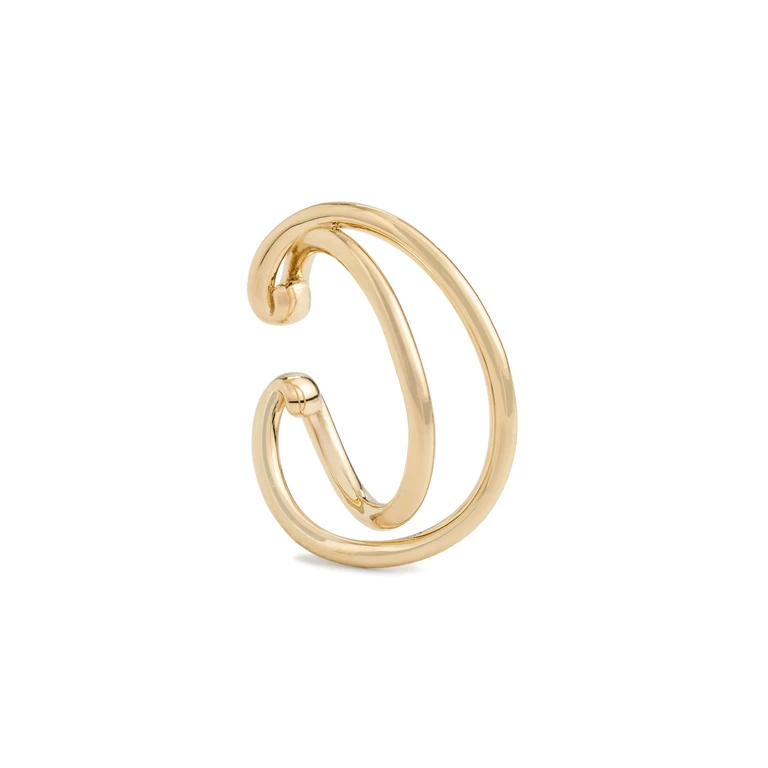 Dual Curve Ear Cuff Gold One Size