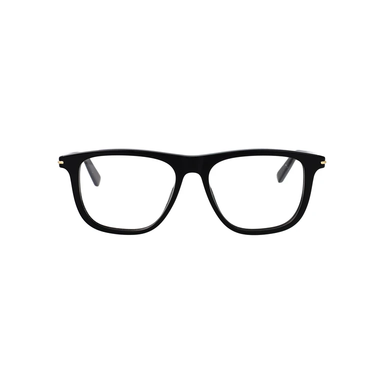 Gucci Gg2130o 001 Black-black-transparent Acetate Optical - Men