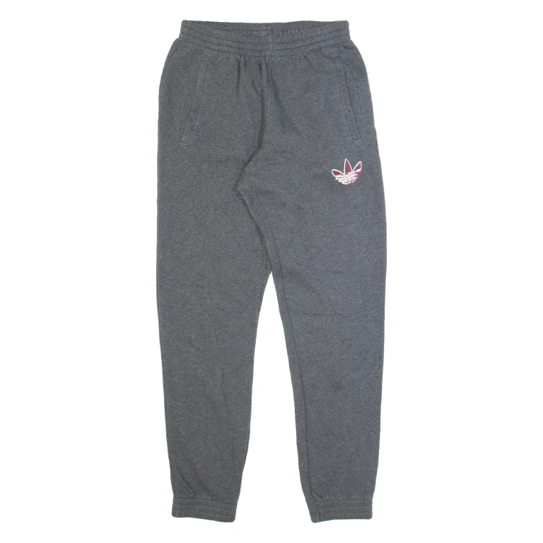 ADIDAS Mens Joggers Grey Tapered M W26 L30