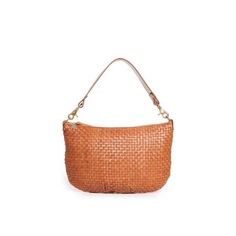 Moyen Messenger Natural Woven Checker One Size