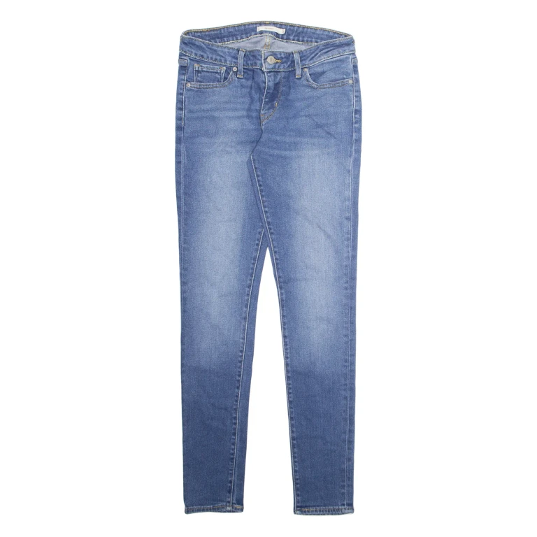 LEVI'S Womens Jeans Blue Regular Tapered Stone Wash W26 L32