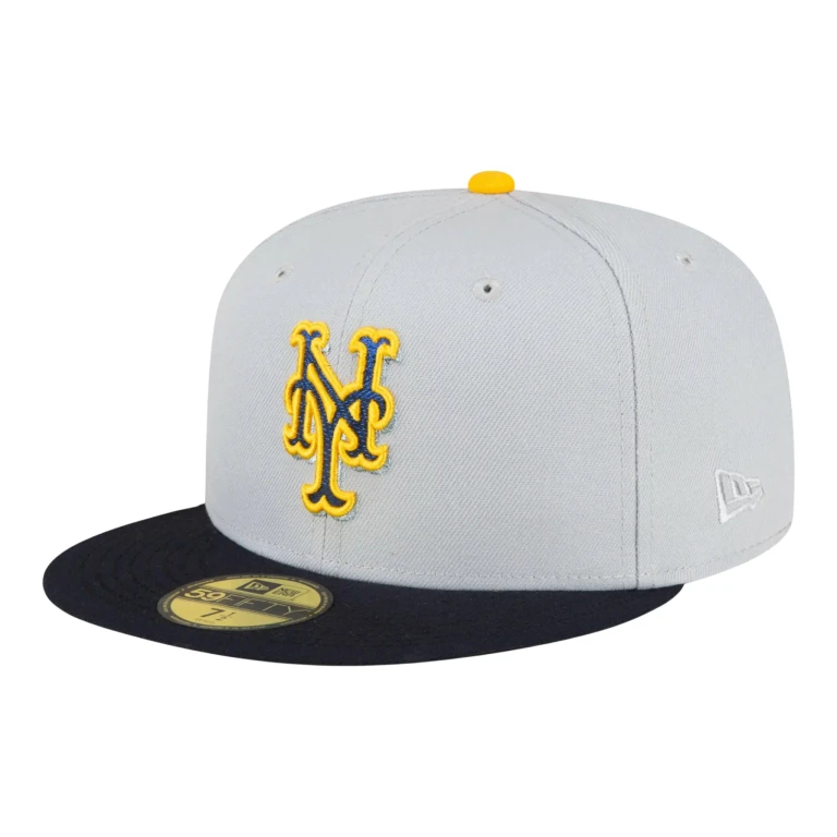 59Fifty MLB New York Mets 60th Anniversary Fitted Hat Dolphin Grey/Navy
