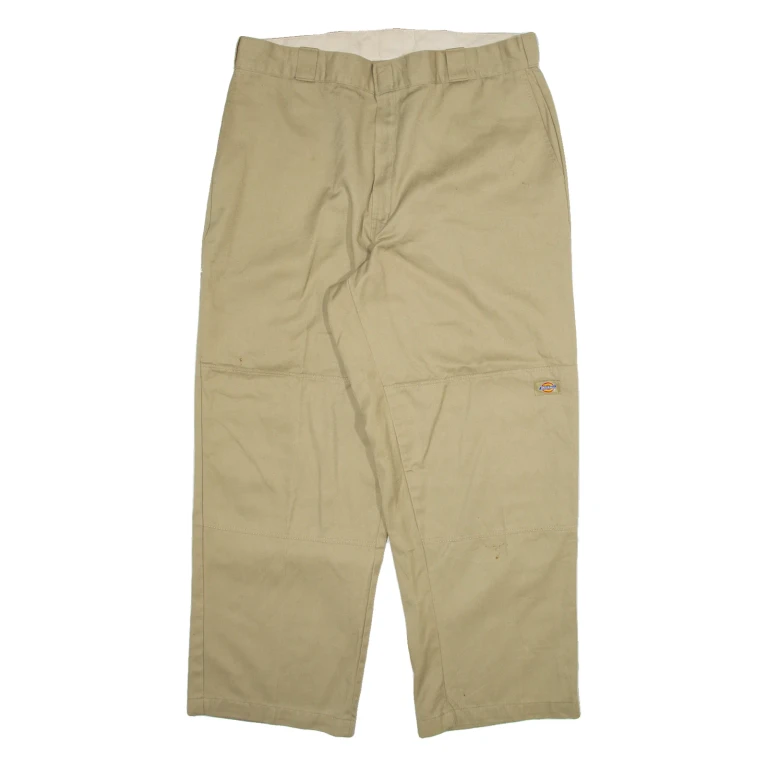 DICKIES Mens Trousers Beige Relaxed Straight W38 L30
