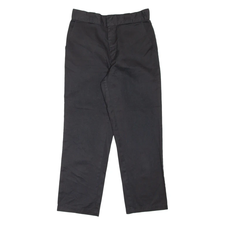 DICKIES Workwear Mens Trousers Black Regular Straight W29 L27