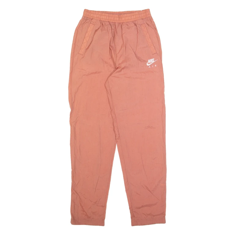NIKE Mens Track Pants Pink Nylon Straight S W26 L30