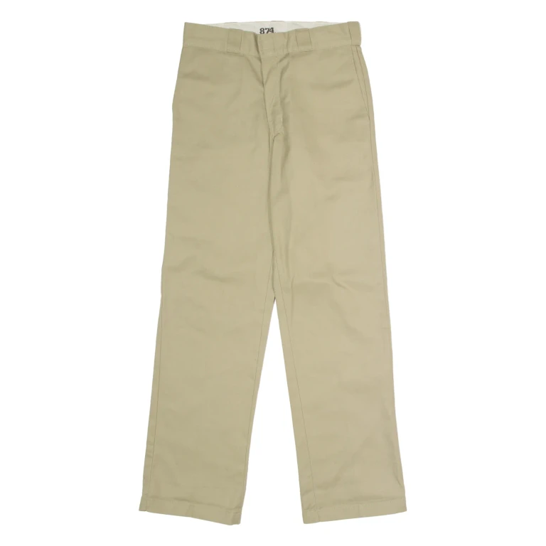 DICKIES 874 Workwear Mens Twill Trousers Beige Classic Straight W30 L32