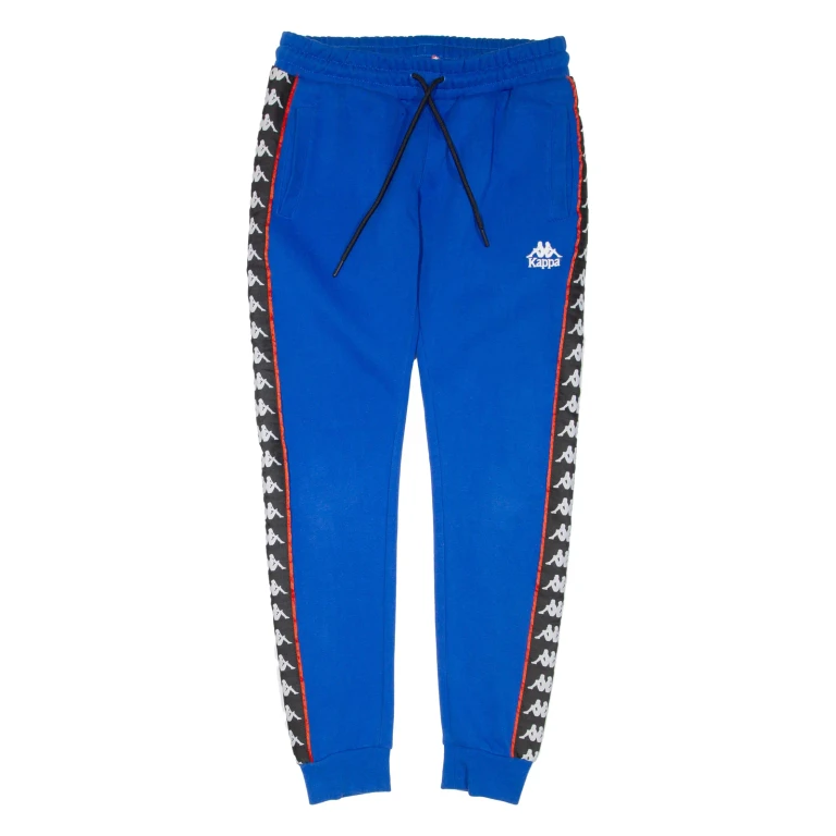 KAPPA Mens Joggers Blue Tapered S W30 L29