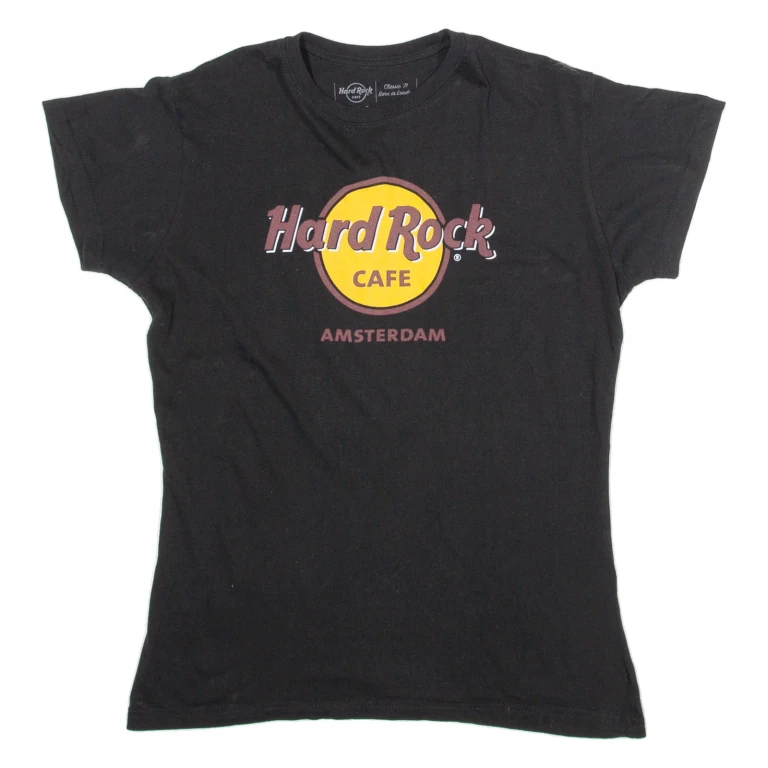 HARD ROCK CAFE Amsterdam Womens T-Shirt Black M