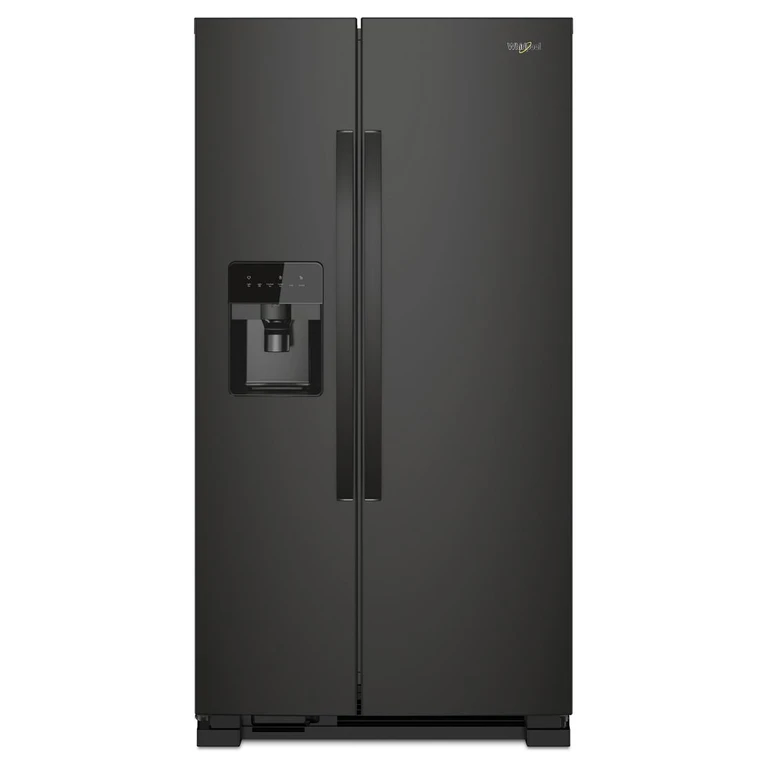33 in. Wide Side-by-Side Refrigerator in Black 21 cu. ft. WRS331SDHB