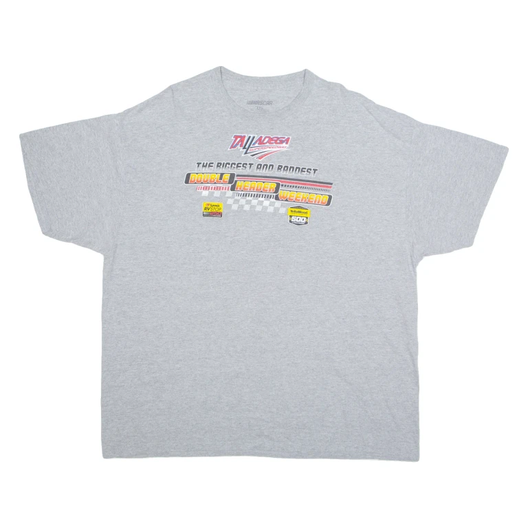 NASCAR The Biggest And Baddest Mens T-Shirt Grey USA 2XL