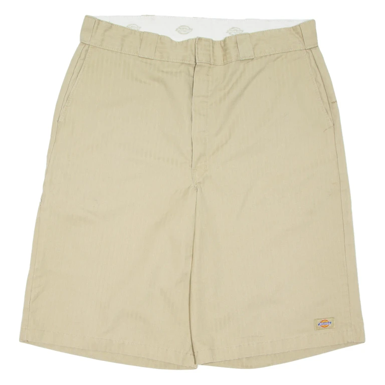 DICKIES Mens Workwear Shorts Beige Relaxed XL W38