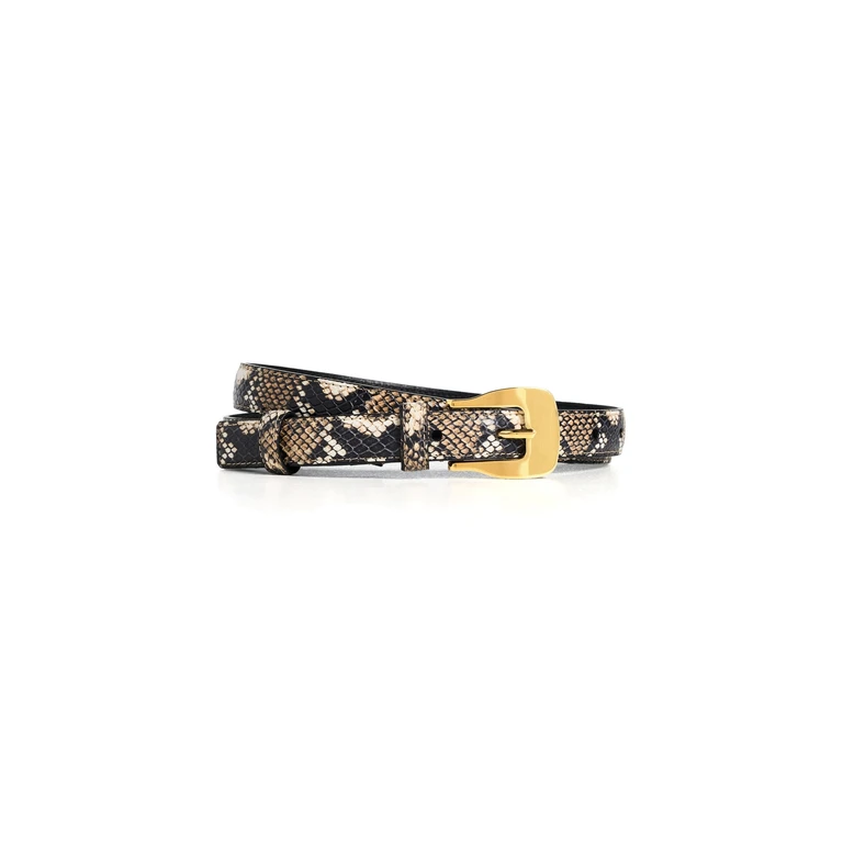 Altuzarra Square Buckle Belt Python Macchia S