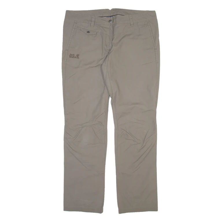 JACK WOLFSKIN Womens Trousers Grey Slim Straight W36 L31