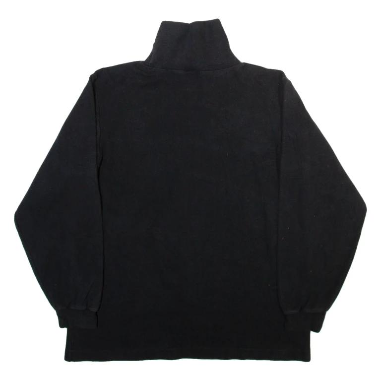 DISNEY Mickey Mouse Womens Sweatshirt Black Roll Neck XS