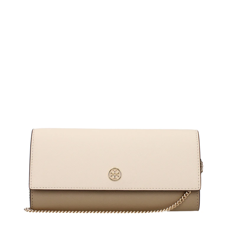 Tory Burch Beige Leather Clutch Bag - Women