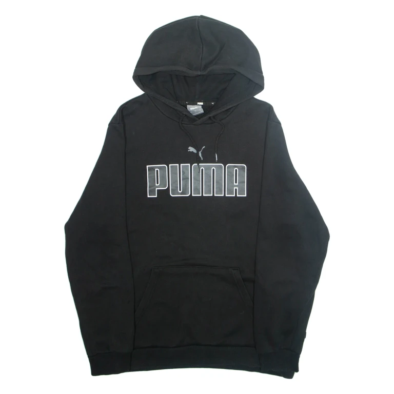 PUMA Mens Black Hoodie L