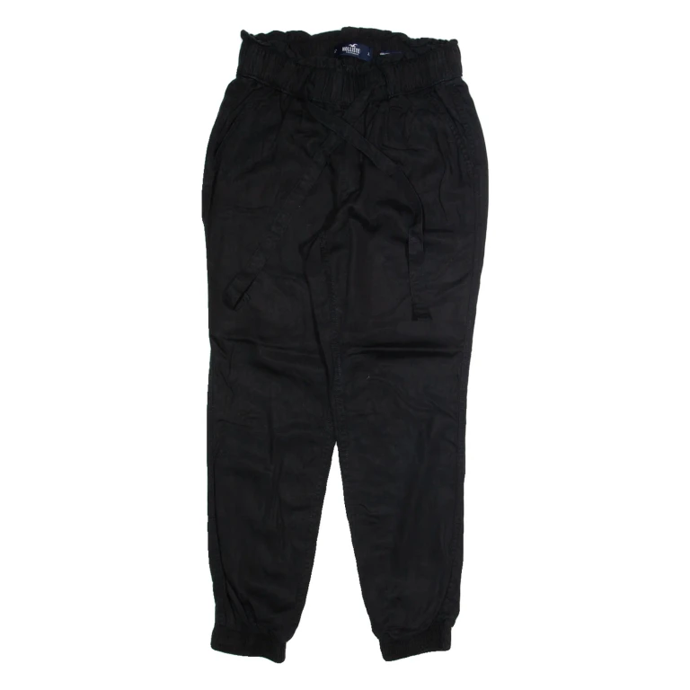 HOLLISTER Womens Trousers Black Relaxed Tapered W26 L26