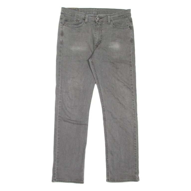 LEVI'S 514 Jeans Mens Grey Slim Straight W33 L32