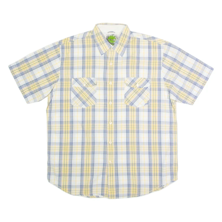 TIMBERLAND Mens Shirt Yellow Check L