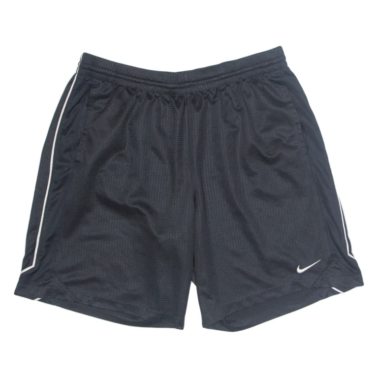 NIKE Mens Sports Shorts Black Relaxed L W34