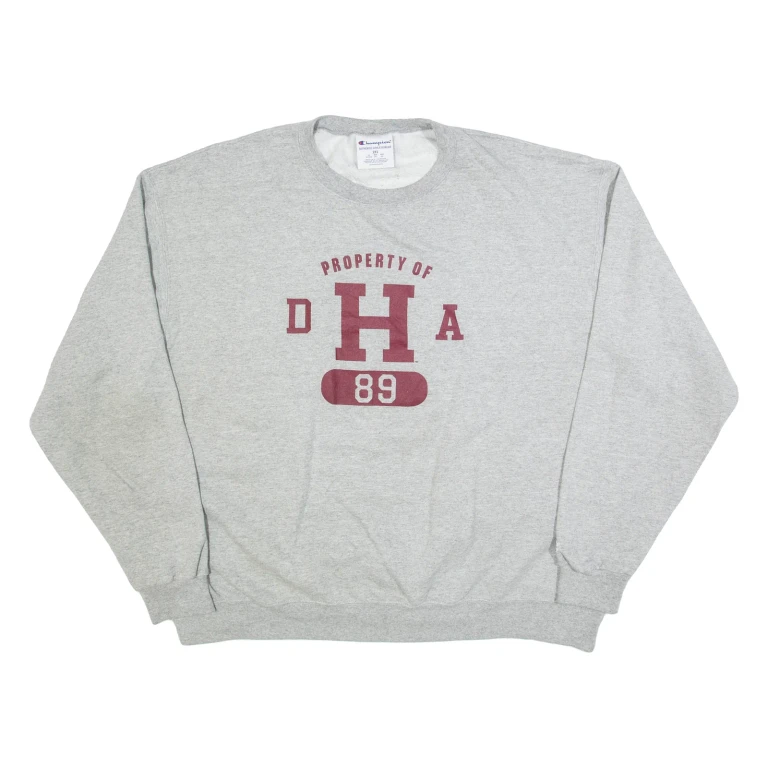 CHAMPION Mens Sweatshirt Grey 2XL