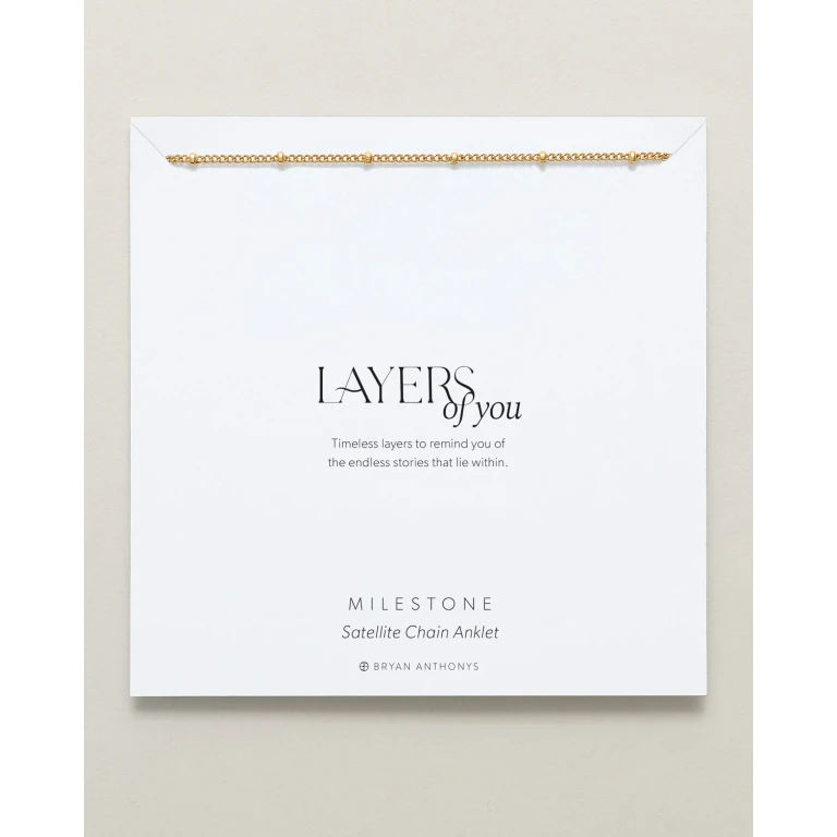 Milestone Satellite Chain Anklet