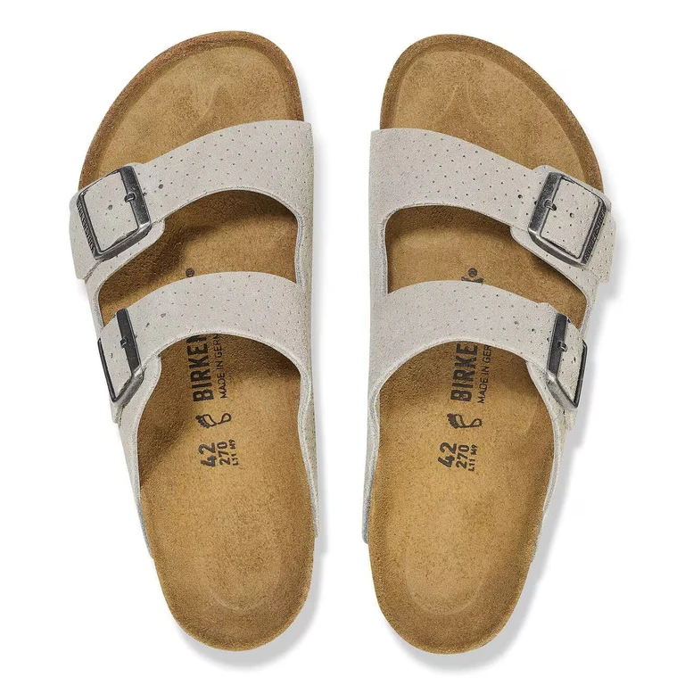Unisex Arizona Suede Leather Emboss Dots Stone Coin