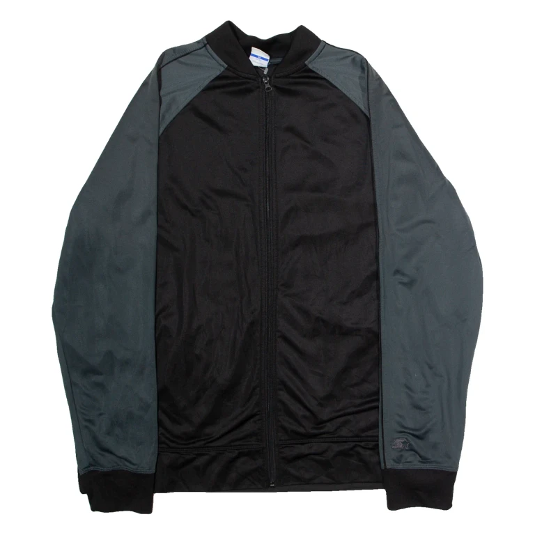 STARTER Mens Track Jacket Black Colourblock XL